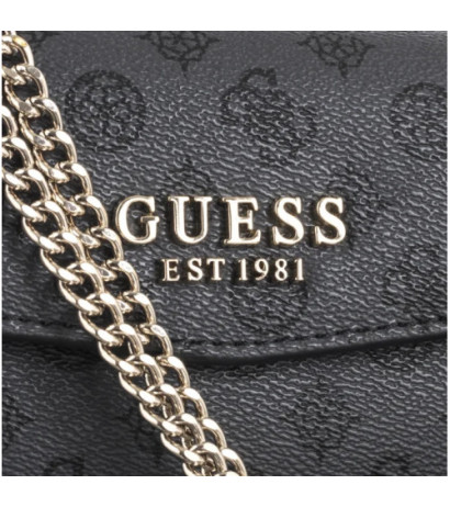 Guess Evelune Convertible Xbody Flap HWPG93 53210 Charcoal Logo (GU692-a) handbag