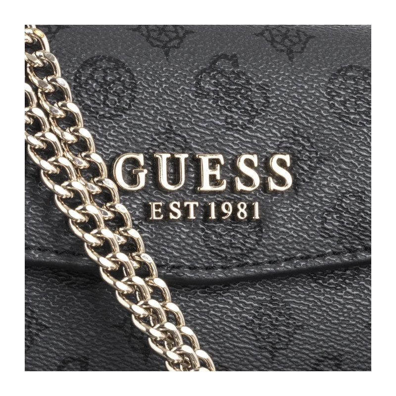 Guess Evelune Convertible Xbody Flap HWPG93 53210 Charcoal Logo (GU692-a) handbag