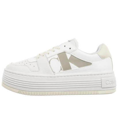 Calvin Klein Bold Flatf Low Laceup Mix Nbs BrightWhite/Creamy White YW0YW01641 0LD (CK603-a) shoes