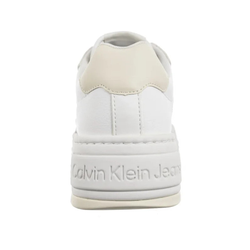 Calvin Klein Bold Flatf Low Laceup Mix Nbs BrightWhite/Creamy White YW0YW01641 0LD (CK603-a) shoes