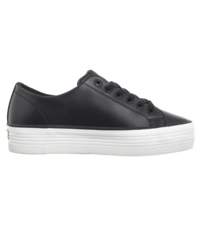 Calvin Klein Bold Vulc Flatf Low Lth In Black/Bright White YW0YW01633 0GM (CK604-b) shoes