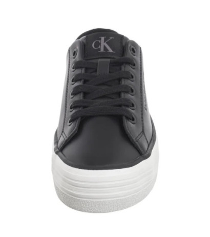 Calvin Klein Bold Vulc Flatf Low Lth In Black/Bright White YW0YW01633 0GM (CK604-b) shoes