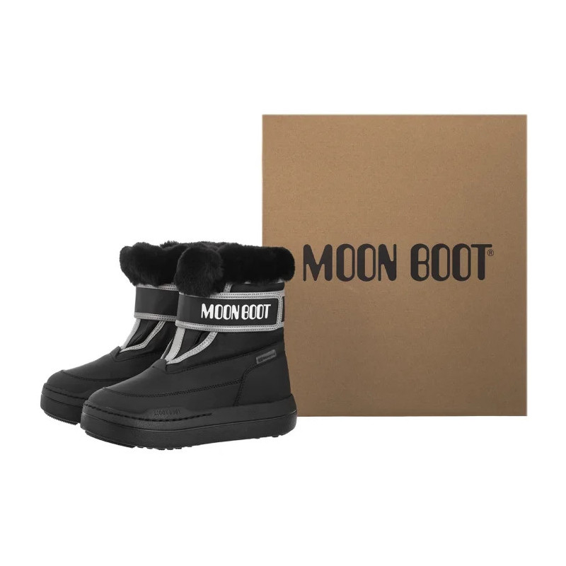 Moon Boot MB Jr Park Strap Black 80D3440030  (MB67-a) boots