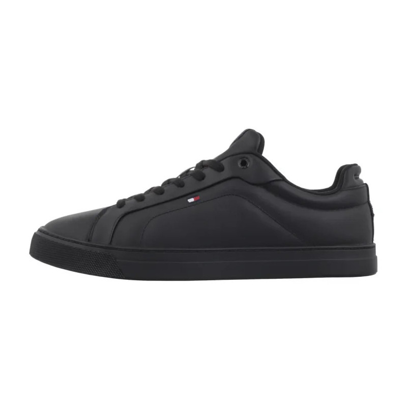 Tommy Hilfiger Icon Court Lth Flag Ess Black FM0FM05317 BDS (TH1230-a) sports shoes