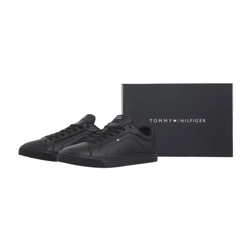 Tommy Hilfiger Icon Court Lth Flag Ess Black FM0FM05317 BDS (TH1230-a) sports shoes