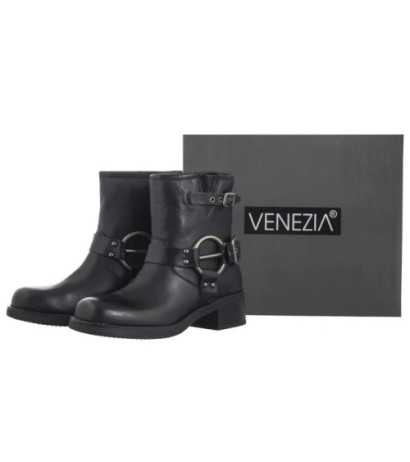 Venezia Czarne W014LEBLOBB008 (VE817-a) shoes