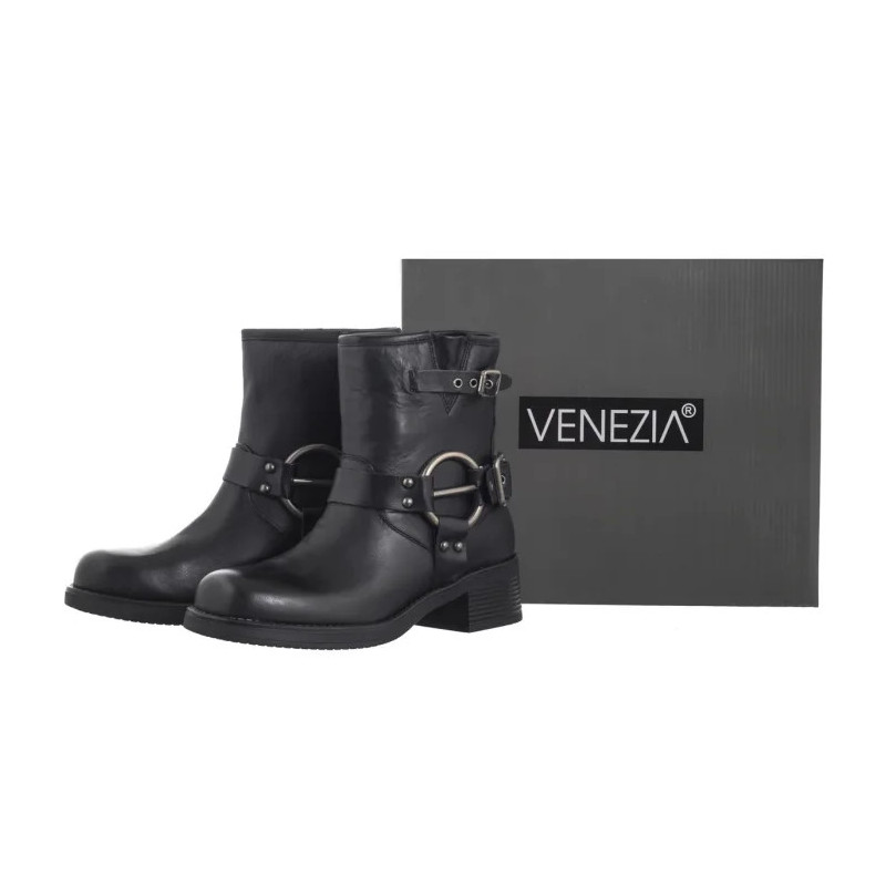 Venezia Czarne W014LEBLOBB008 (VE817-a) shoes