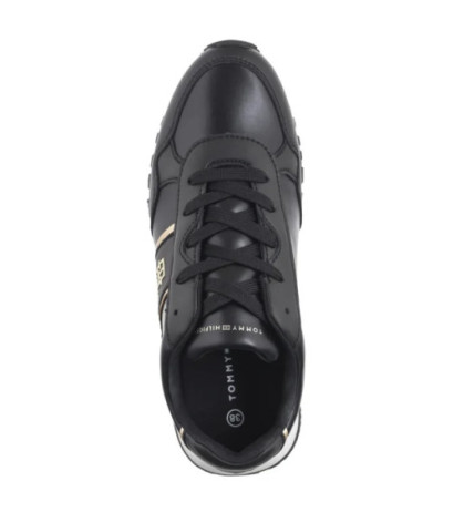 Tommy Hilfiger Low Cut Lace-Up Sneaker Black/Platinum T3A9-33548-1695 X208 (TH1222-a) shoes