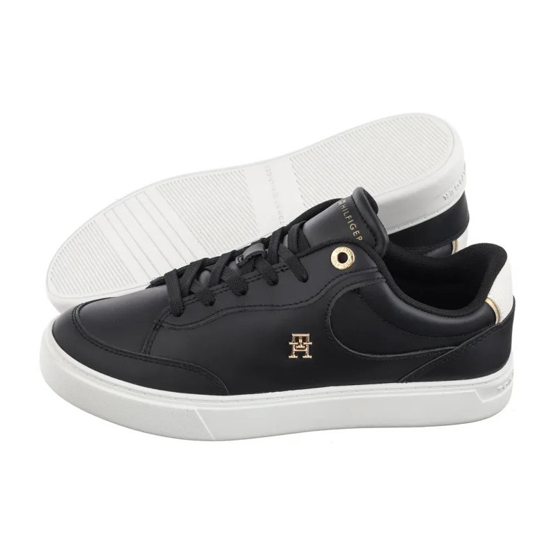 Tommy Hilfiger Essential Chic Court Sneaker Black FW0FW08322 BDS (TH1250-a) shoes