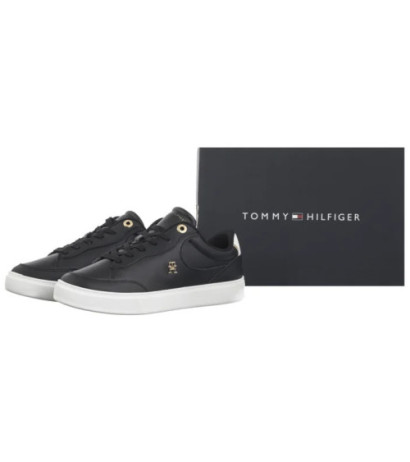 Tommy Hilfiger Essential Chic Court Sneaker Black FW0FW08322 BDS (TH1250-a) shoes