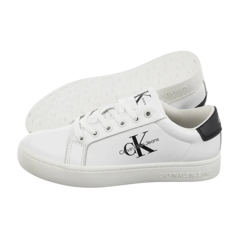 Calvin Klein Classic Cupsole Laceup Bright White/Black YW0YW01269 YBR (CK608-a) shoes