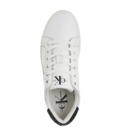 Calvin Klein Classic Cupsole Laceup Bright White/Black YW0YW01269 YBR (CK608-a) shoes