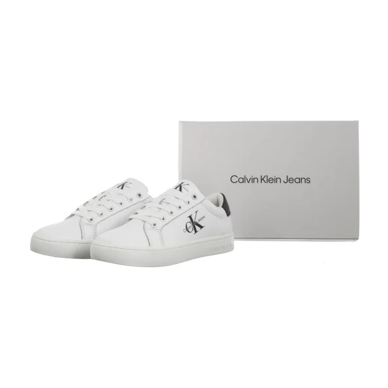 Calvin Klein Classic Cupsole Laceup Bright White/Black YW0YW01269 YBR (CK608-a) shoes