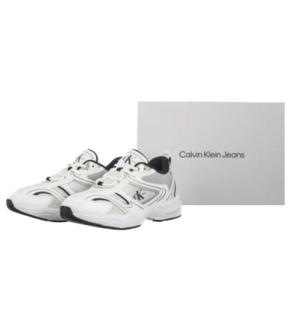 Calvin Klein Retro Tennis Mesh Ml Bright White/Black YW0YW01807 01W (CK610-a) sports Shoes