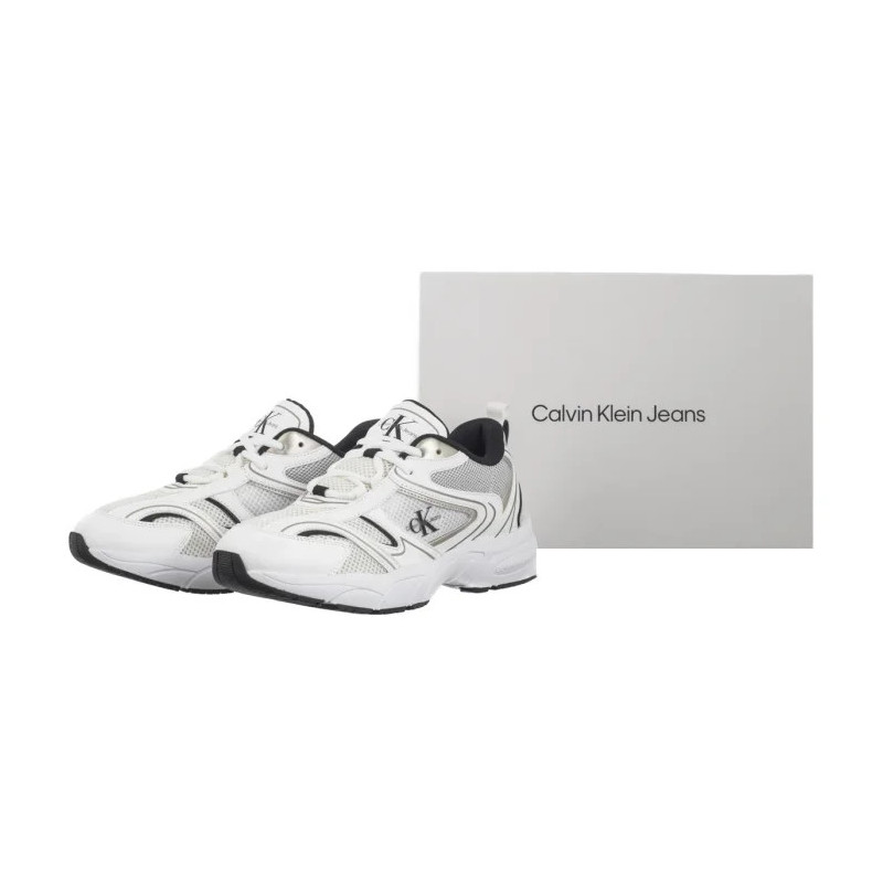 Calvin Klein Retro Tennis Mesh Ml Bright White/Black YW0YW01807 01W (CK610-a) sports Shoes