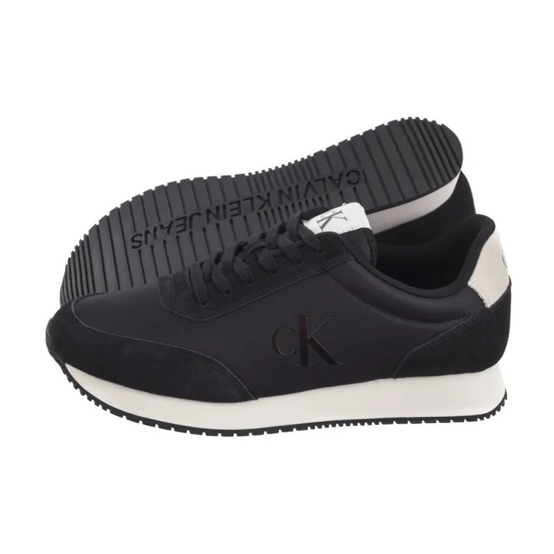 Calvin Klein Retro Runner Iconic Snk Black/Bright White YM0YM01119 0GM (CK611-a) sports shoes