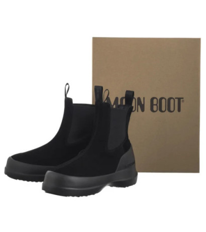 Moon Boot MB Luna Chelsea Suede Black 2480050 N001 (MB71-a) shoes