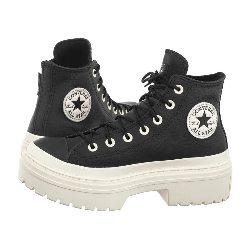 Converse CTAS Lugged Heel Hi Black/Black/Egret A12328C (CO732-a) shoes