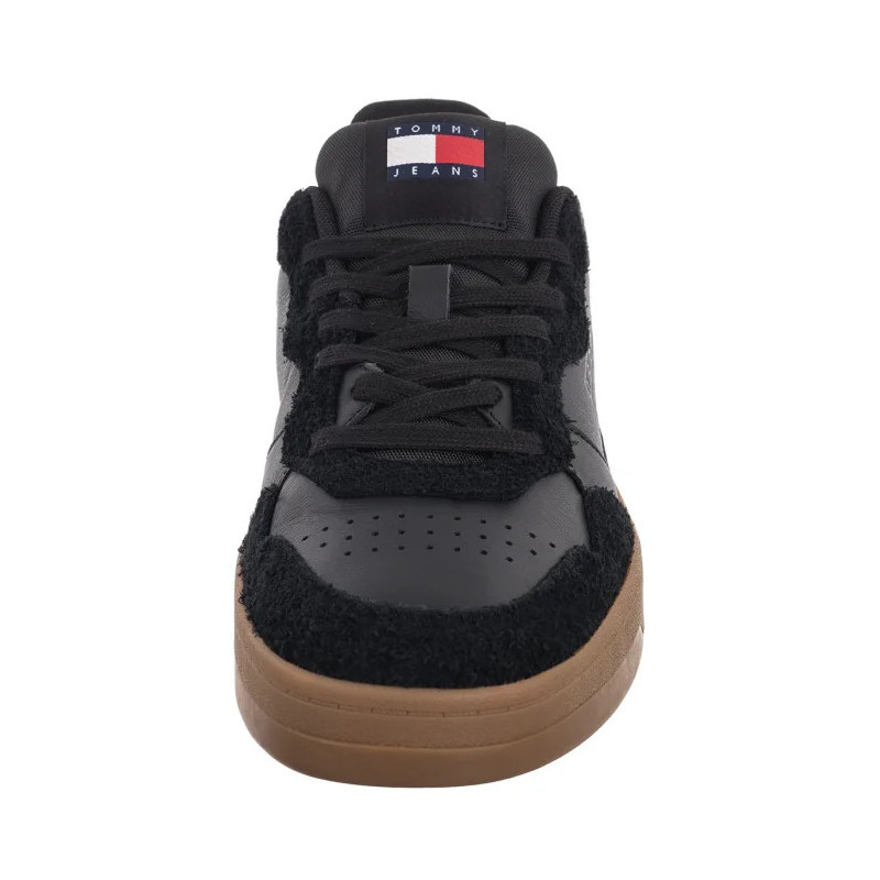 Tommy Hilfiger Tjm Cupsole Leather Mix Black EM0EM01566 BDS (TH1251-a) sports shoes