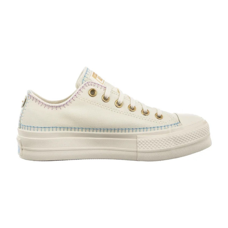 Converse CTAS Lift Ox Egret/True Sky/Gold A08732C (CO735-a) shoes