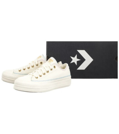 Converse CTAS Lift Ox Egret/True Sky/Gold A08732C (CO735-a) shoes