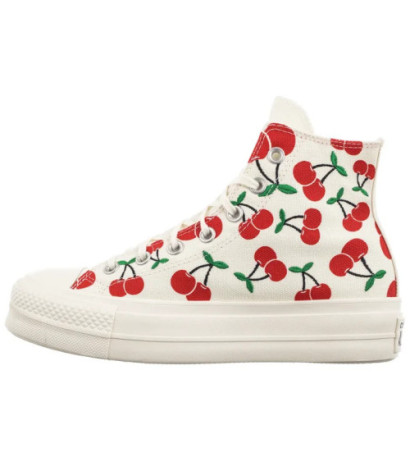 Converse CTAS Lift HI Egret/Red/Green A08096C (CO739-a) shoes