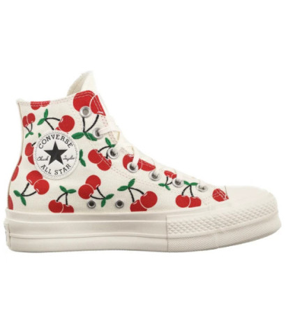 Converse CTAS Lift HI Egret/Red/Green A08096C (CO739-a) shoes