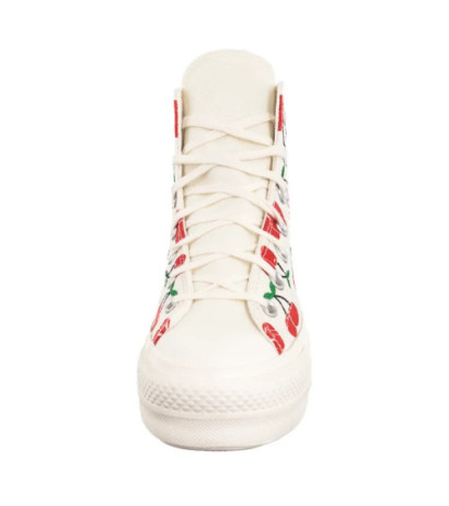 Converse CTAS Lift HI Egret/Red/Green A08096C (CO739-a) shoes