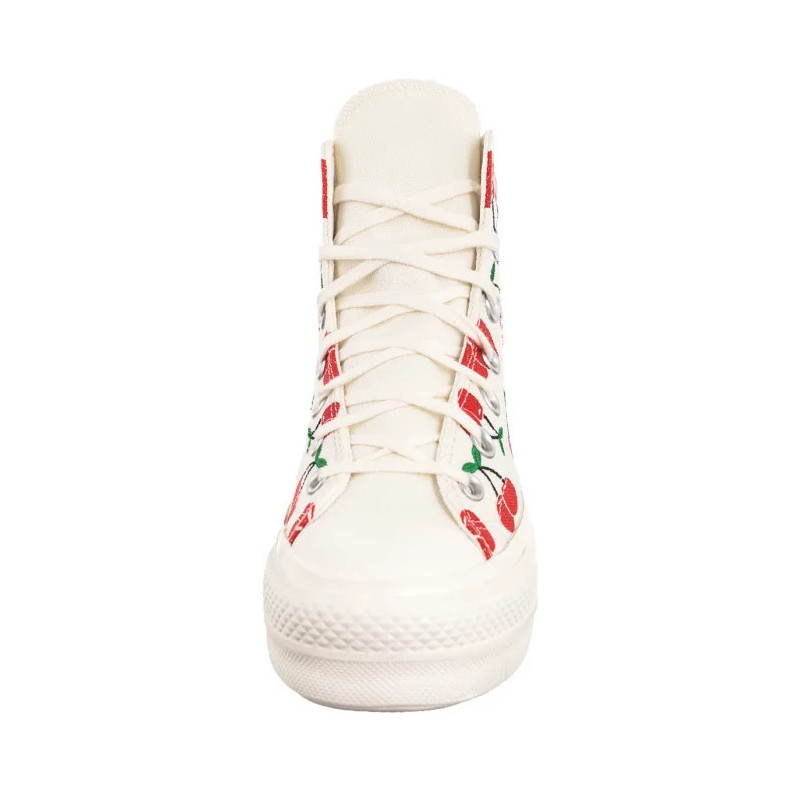 Converse CTAS Lift HI Egret/Red/Green A08096C (CO739-a) shoes