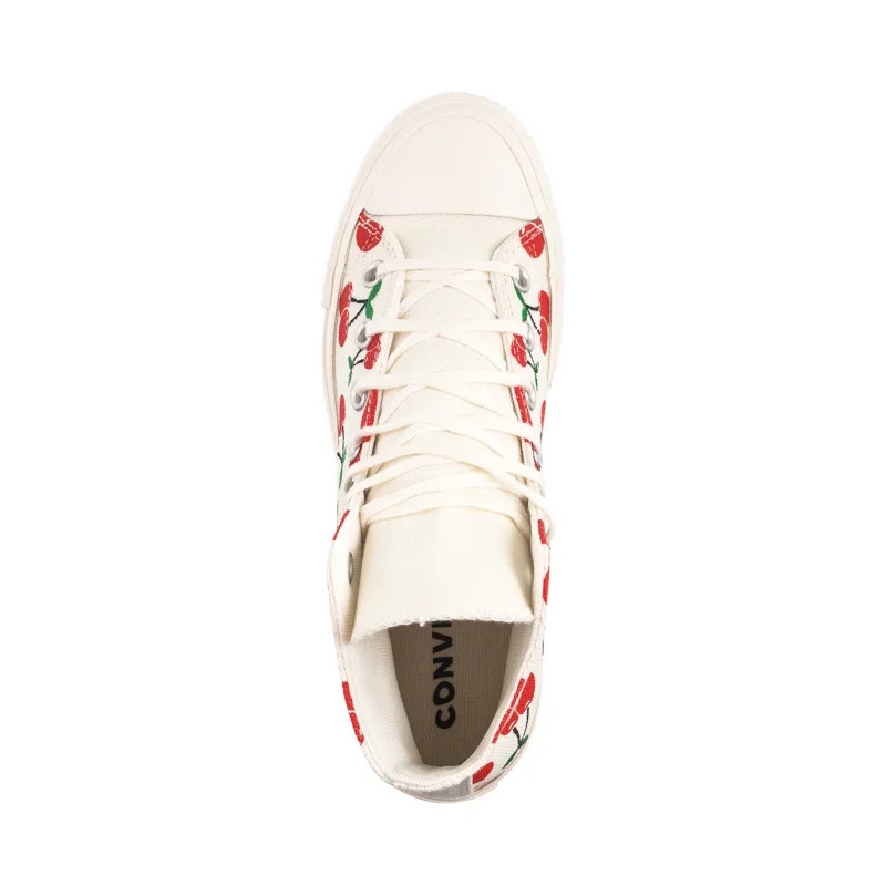 Converse CTAS Lift HI Egret/Red/Green A08096C (CO739-a) shoes