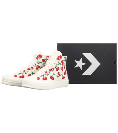 Converse CTAS Lift HI Egret/Red/Green A08096C (CO739-a) shoes