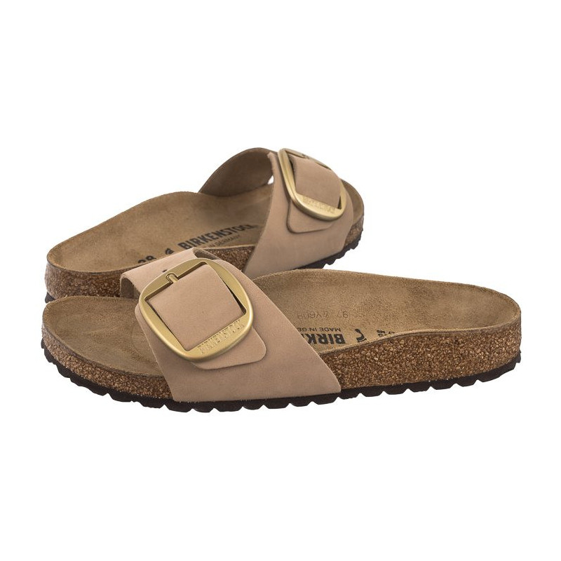 Birkenstock Madrid Big Buckle Sandcastle 1024009 (BK170-h) Women's Shoes/Flip Flops