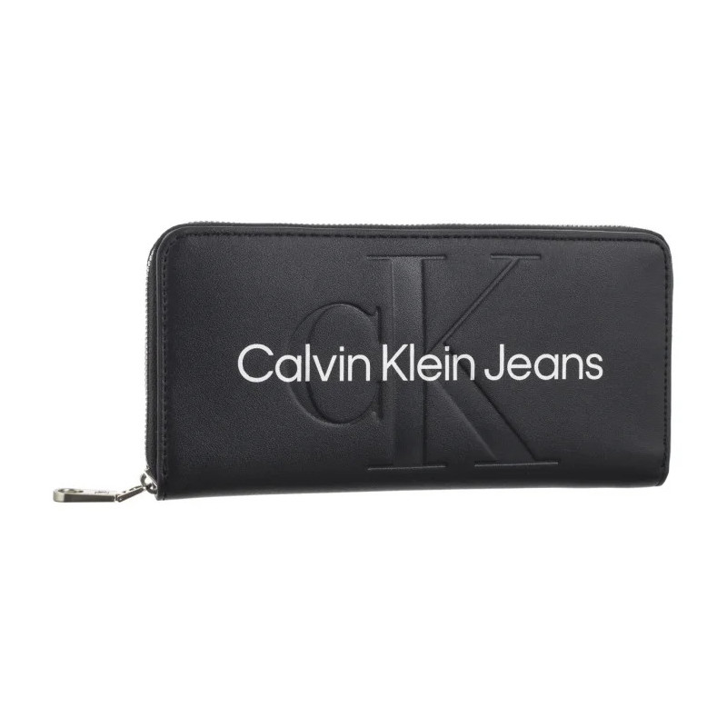 Calvin Klein Sculpted Mono Zip Around Mono Black/White K60K607634 01R (CK120-f) handbag