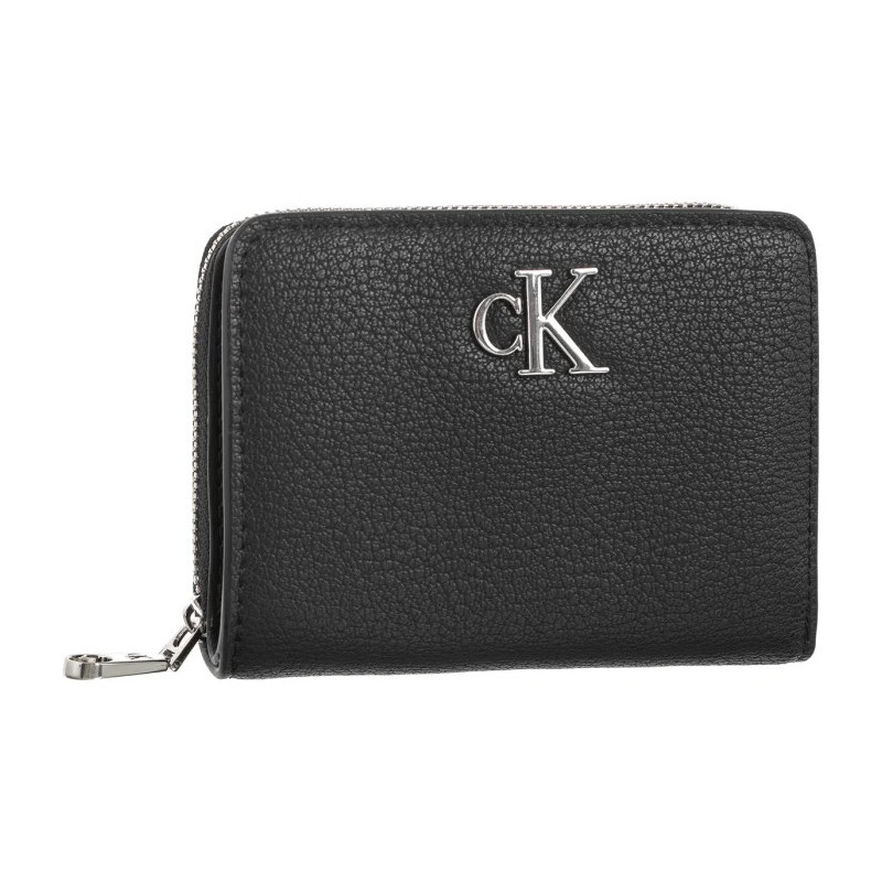 Calvin Klein Minimal Monogram Med Zip Around Black K60K612740 BEH (CK614-a) handbag