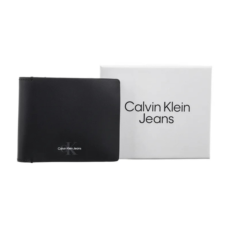 Calvin Klein Monogram Soft Bifold W/Coin Black K50K513179 BEH (CK615-a) handbag