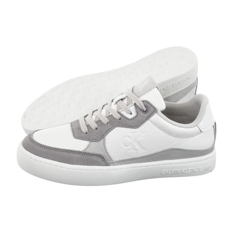 Calvin Klein Classic Cupsole Mg Wmm White/Oyster Mushroom/Formal Grey YM0YM01153 0IR (CK623-a) sports shoes