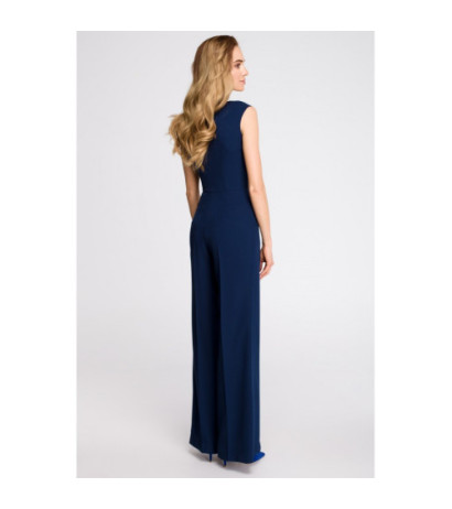 S115 Wide-legged jumpsuit - navy blue