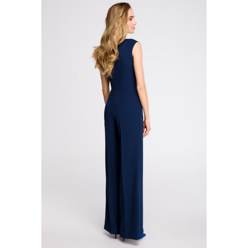 S115 Wide-legged jumpsuit - navy blue