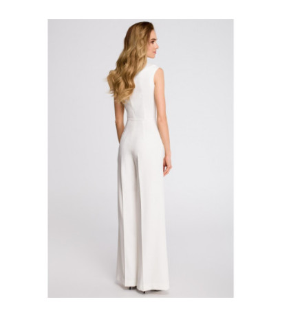 S115 Wide-legged jumpsuit - ecru