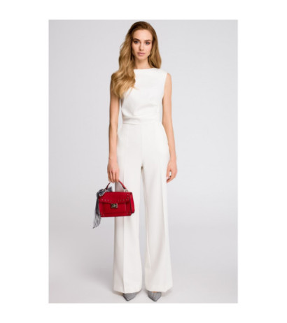 S115 Wide-legged jumpsuit - ecru