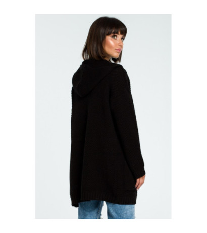 BK002 Women's hooded cardigan - black