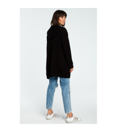 BK002 Women's hooded cardigan - black