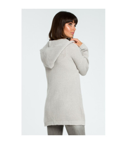 BK002 Women's cardigan with hood - grey