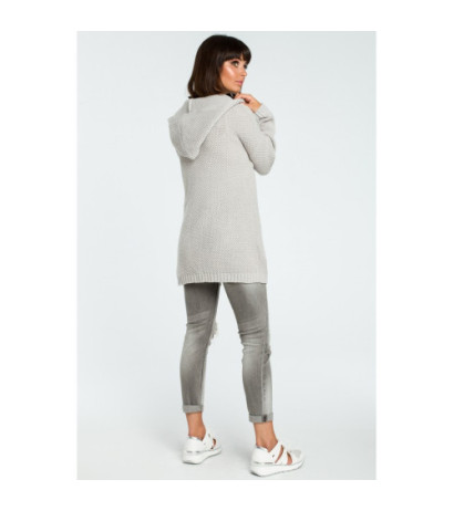 BK002 Women's cardigan with hood - grey