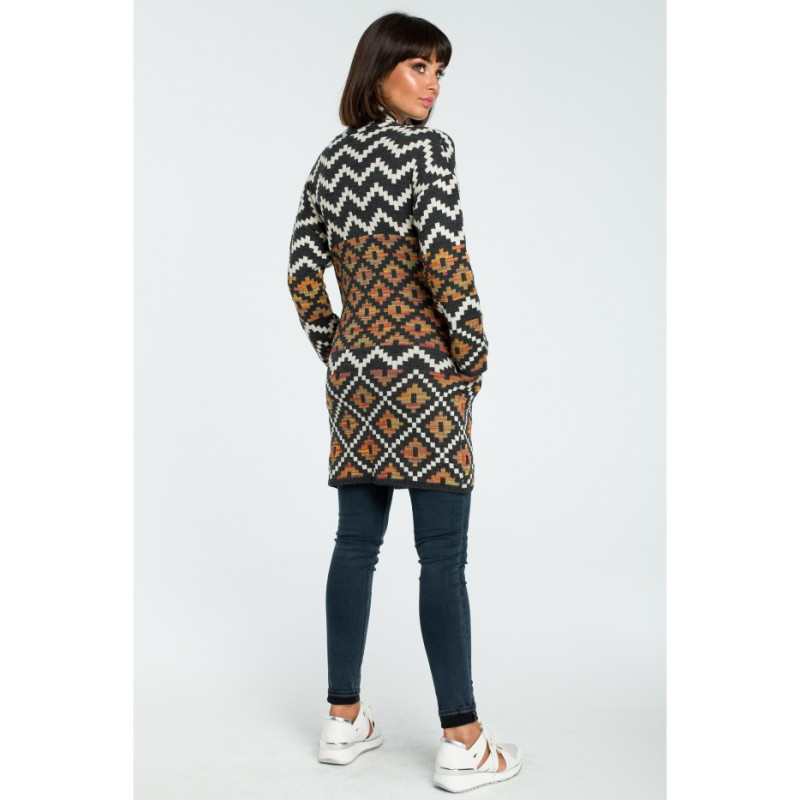 BK007 Stylish patterned cardigan - model 1