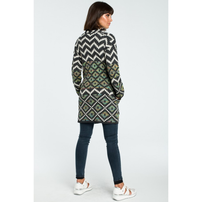 BK007 Stylish patterned cardigan - model 2