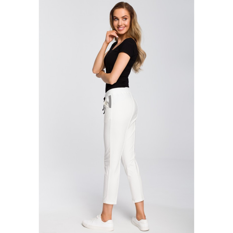 M411 7/8 length cigarette pants - ecru