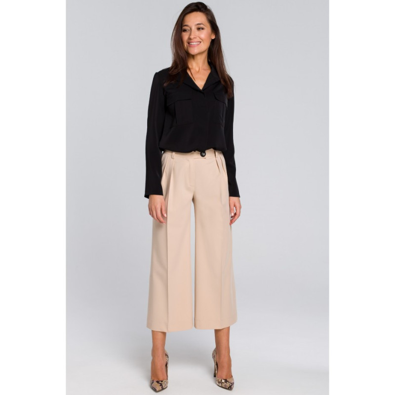 S139 Women's culotte pants - beige