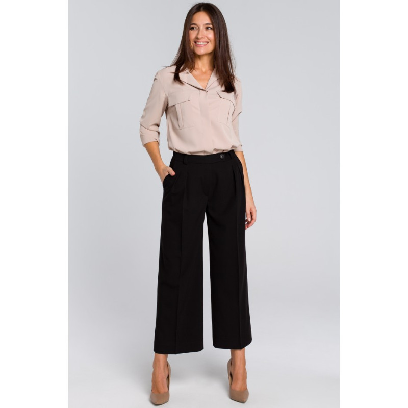 S139 Women's culotte pants - black