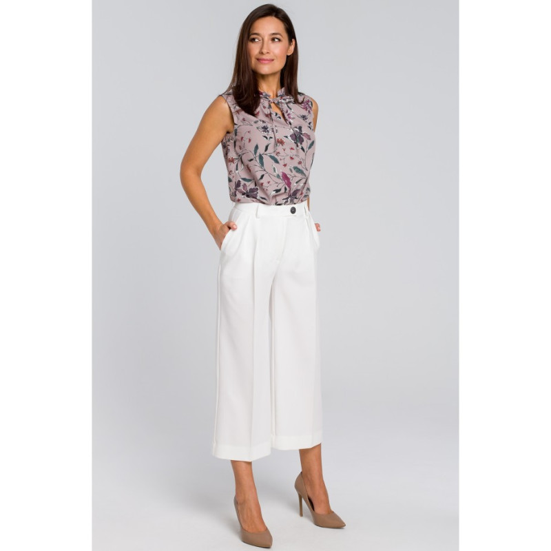 S139 Women's culotte pants - ecru